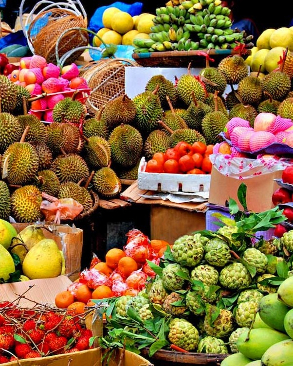 Local market ingredients for the Zanzibar cooking class