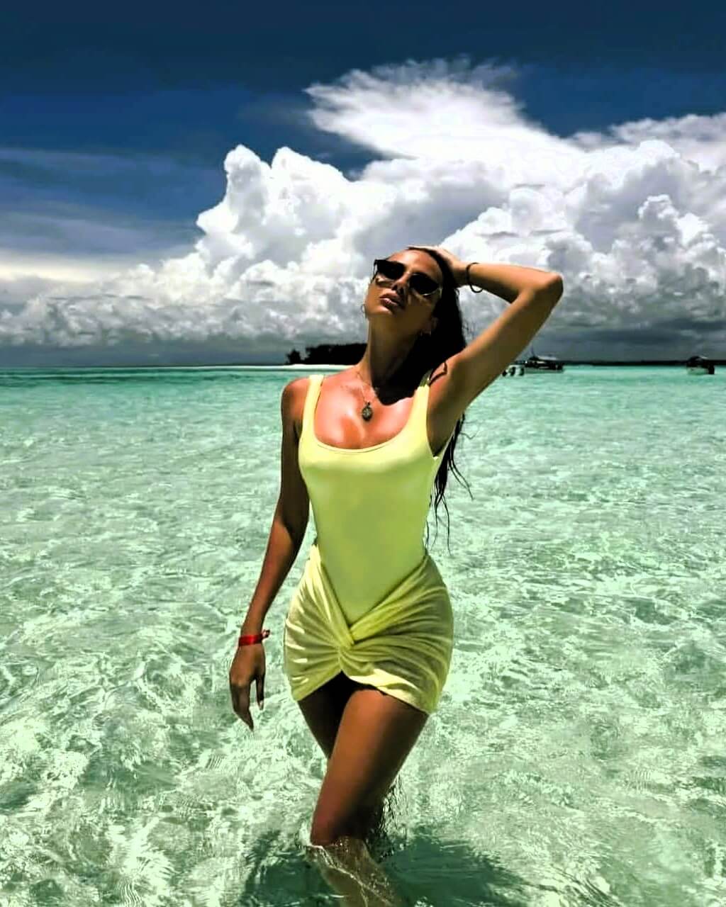 Crystal clear waters around Mnemba Island snorkeling site