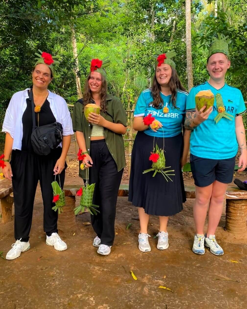 Spice farm garden with tropical plants