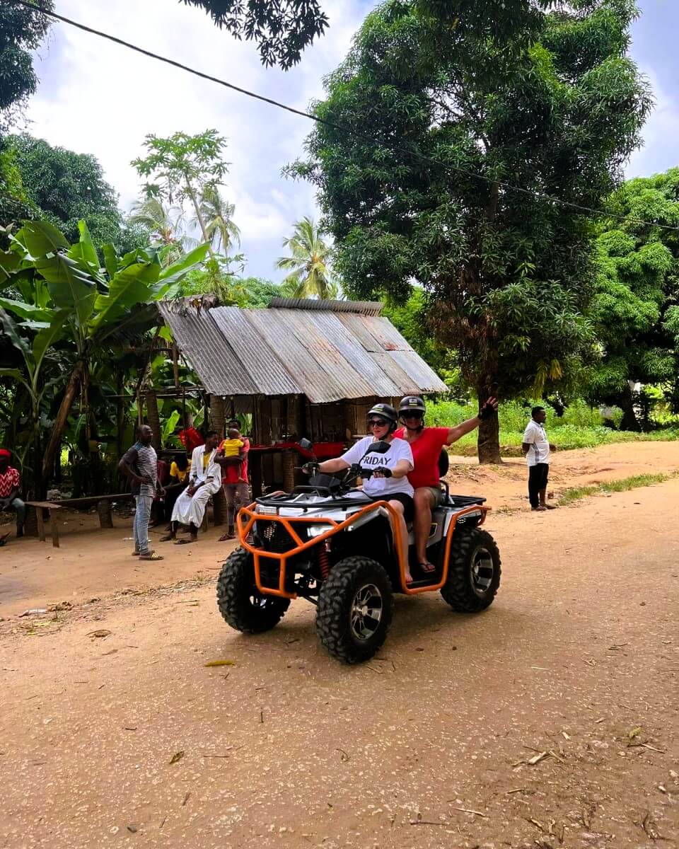 Quad bike ride along Zanzibar coastal trails